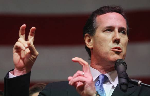 GOP Candidate Rick Santorum Holds Super Tuesday Night Gathering In Ohio